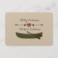 Canoe + Setas Com Casamento Cardíaco R.S.V.P.