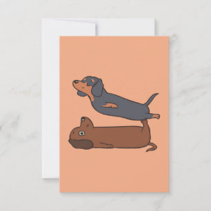 Cartão RSVP Canvas de animais Mãe de cão  Presente de mãe d