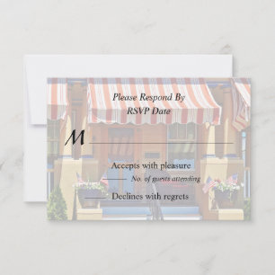 Cartão RSVP Cape May NJ - Varanda Com Cadeira de Vime