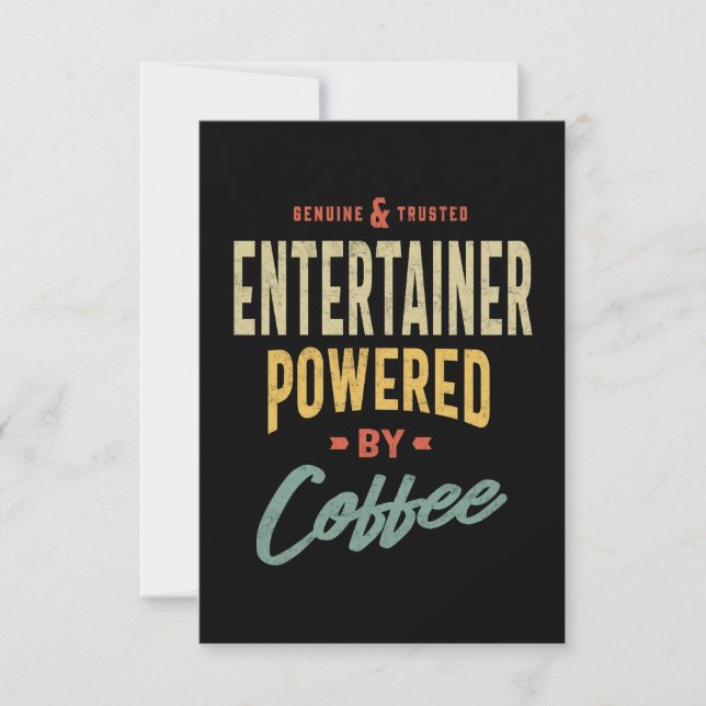 Cartão RSVP Cargo de Entretenedor Homens Presente para Mulhere (Frente)