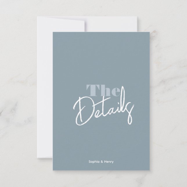 Cartão RSVP Carteira de Casamento Colorido Moderno ousado (Verso)