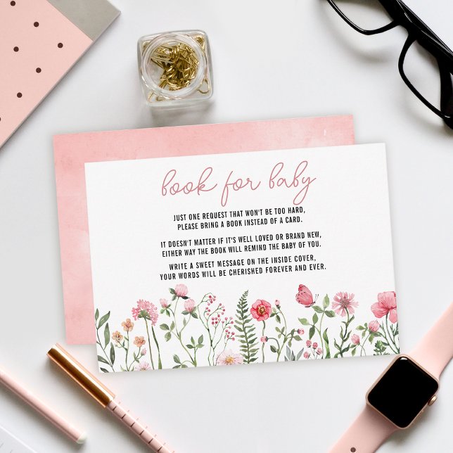 Cartão RSVP Cartonagem de chá de fraldas de flores solares (Criador carregado)