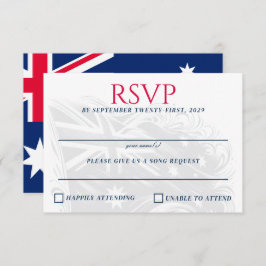 Cartão RSVP Casal Australiano