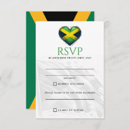 Cartão RSVP Casal Jamaica
