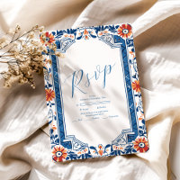 Casamento Azulejo Italiano do Mediterrâneo Azul