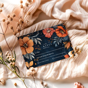 Cartão RSVP Casamento Barroco do Jardim da Meia-Noite