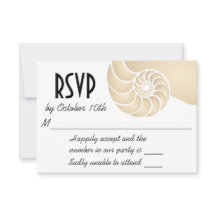 Casamento Beige Nautilus Shell Beach