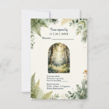 Casamento Boho de Aquarela da Floresta Encantada V