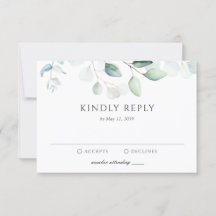 Casamento Botânico de Verde com Aquarela Elegante