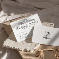 Casamento Botânico Preto e Branco Retro Dinheiro A