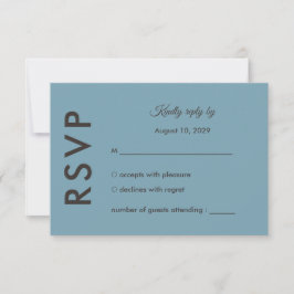 Cartão RSVP Casamento Botânico Vintage | Paleta Floral Curada