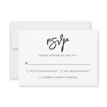 Casamento Branco Negro de Script Contemporâneo Mod