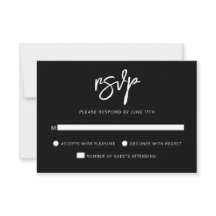 Casamento Branco Negro de Script Contemporâneo Mod
