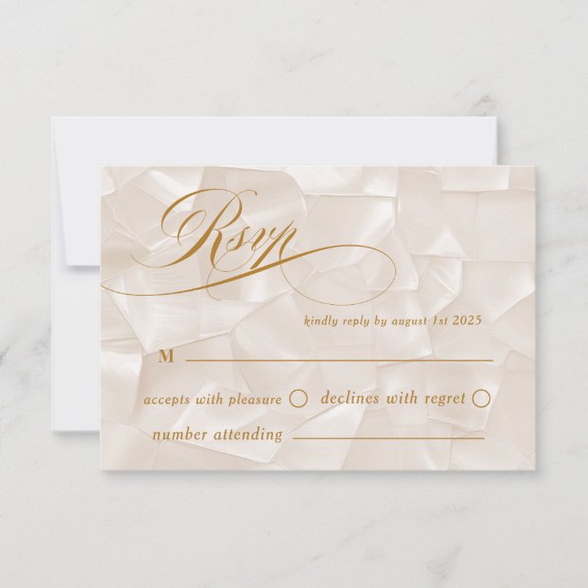 Cartão RSVP Casamento Caligrafia Boho Chic (Frente)