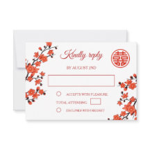 Casamento Chinês de Flor de Cereja Vermelha