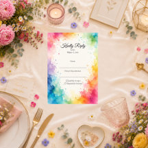 Casamento Colorido em Aquarela