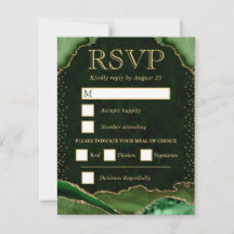Casamento com Ágata Verde e Dourada