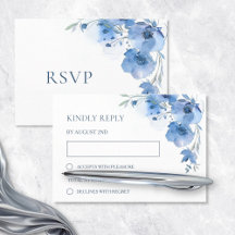 Casamento com Aquarela Azul