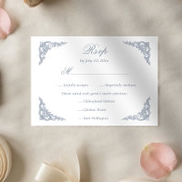 Casamento com Barra Azul Empoeirado Barroco Realez