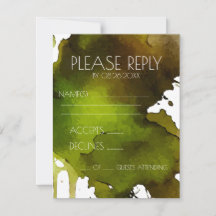 Casamento com Borrão de Aquarela