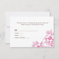 Casamento com Estilo Letterpress Rosa
