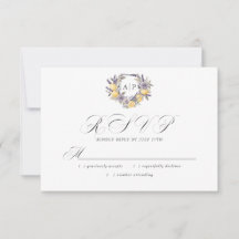 Casamento com Floral Monograma de Limão e Lavanda
