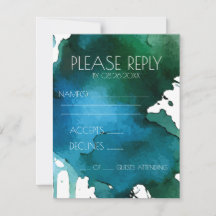 Casamento com Mancha de Aquarela