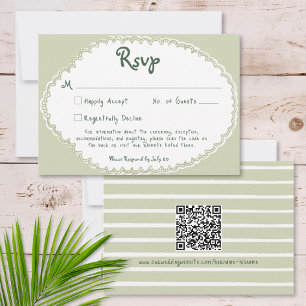 Cartão RSVP Casamento com Palmeira Solar Chic Costeira