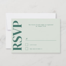 Cartão RSVP Casamento com Tipografia de Belmont