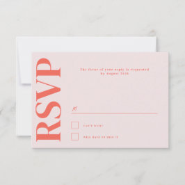 Cartão RSVP Casamento com Tipografia de Belmont