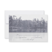 casamento da cinza azul da paisagem do lago plácid