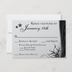 Cartão RSVP Casamento de Boris Melinda