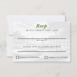 Cartão RSVP Casamento de Casal de Golfe