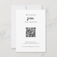 Casamento de Código QR Online Simples Moderno