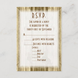Cartão RSVP Casamento de cowboy ocidental selvagem R.S.V.P.