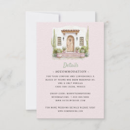 Cartão RSVP Casamento de Destino do México | Detalhes