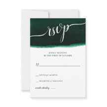 Casamento de Emerald Green Watercolor