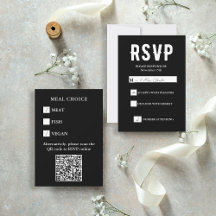 Casamento de Escolha de Refeição do Código QR Pret