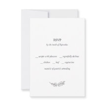 Casamento de Escolha de Refeição Preto e Branco Mi
