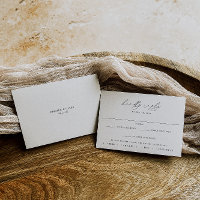 Casamento de Escolha de Refeições Minimalista do K