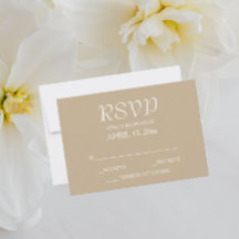 Casamento de Estilo Simples Khaki