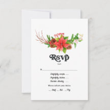 Casamento de Férias de Natal da Retro Poinsettia