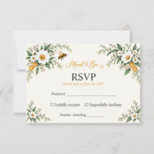 Casamento de Flor de Campo Aquarela Meant to Bee