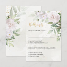 Casamento de Flores Brancas Vegetação Aquarela Ele