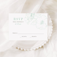 Casamento de Flores Elegante Mint Hibiscus