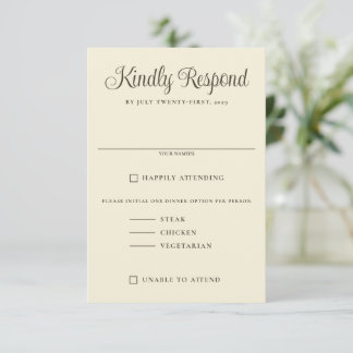 Cartão RSVP Casamento de Floresta de Aquarela