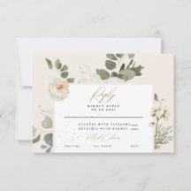 Casamento de Folhagem Botânica Floral Suave