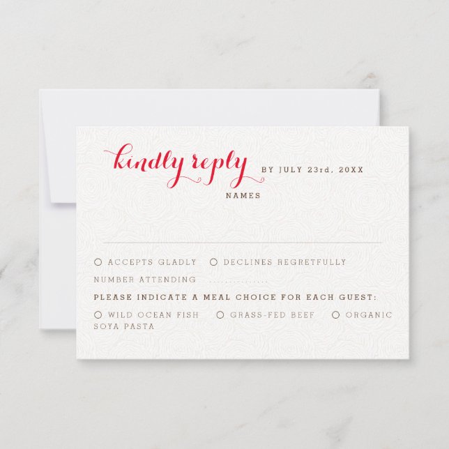 Cartão RSVP Casamento de Folhagem de Flor Selvagem Roxo Orange (Frente)