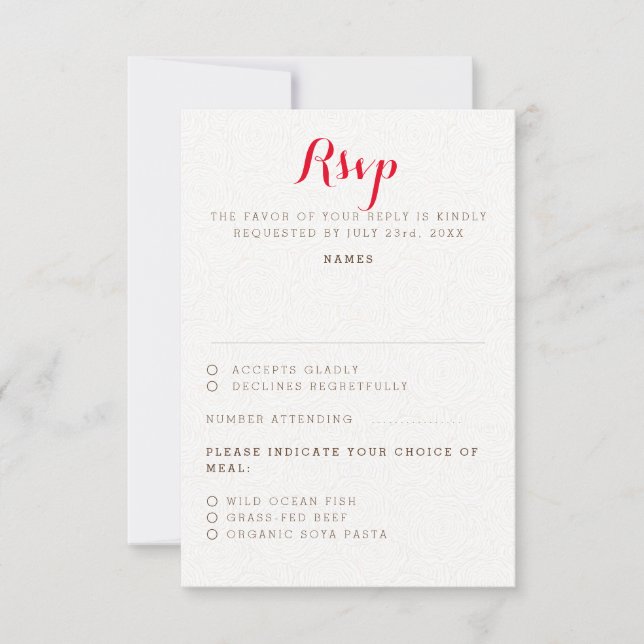 Cartão RSVP Casamento de Folhagem de Flor Selvagem Roxo Orange (Frente)