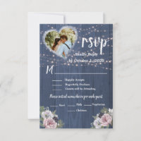 Casamento de Foto Floral Romântica Rustic